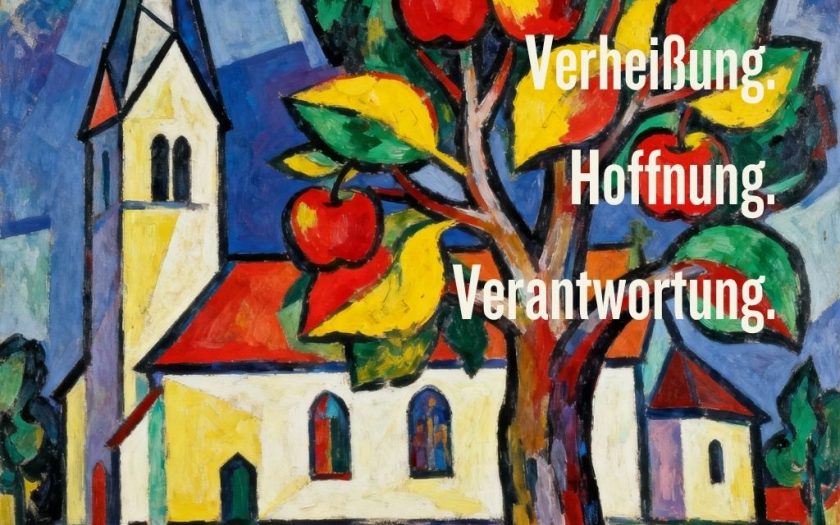 Schöpfungsgottesdienst 2025 Verheißung. Hoffnung. Verantwortung. | Bild: Martin Dubberke & KI