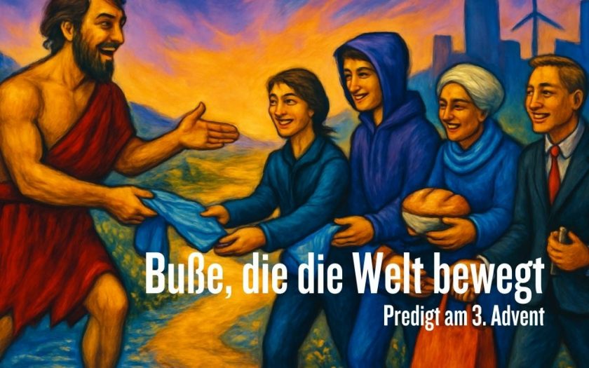 Buße, die die Welt bewegt - 3. Advent | Bild: Martin Dubberke & KI