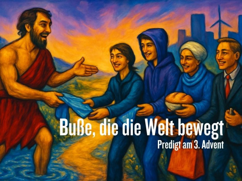 Buße, die die Welt bewegt - 3. Advent | Bild: Martin Dubberke & KI