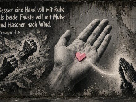 Ein Hand voll Ruhe | Bild: Martin Dubberke & KI