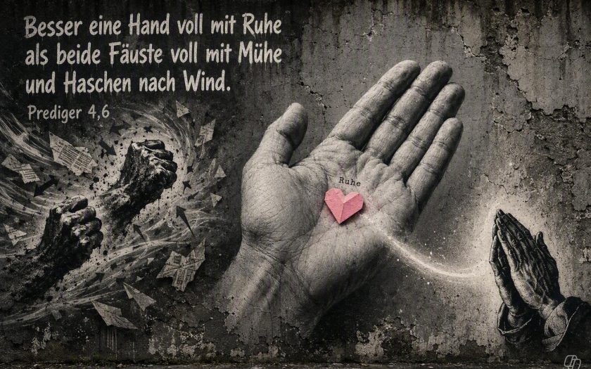 Ein Hand voll Ruhe | Bild: Martin Dubberke & KI