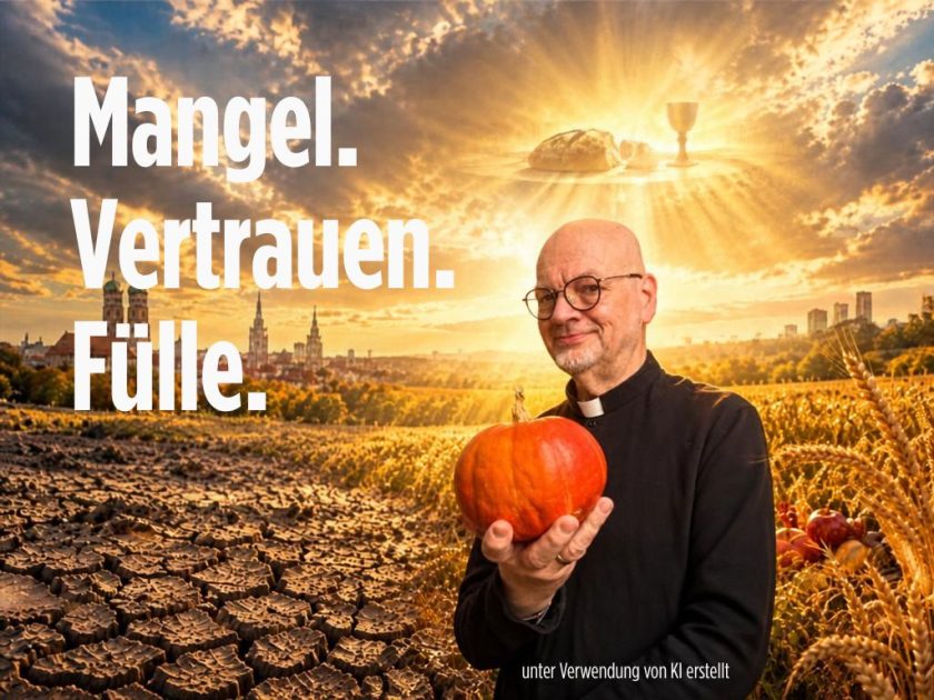 Mangel. Vertrauen. Fülle. | Bild: Martin Dubberke - Das Bild wurde mit KI erstellt auf der Grundlage eines Originalbildes in Verbindung mit einem vom Autor verfassten Prompt.